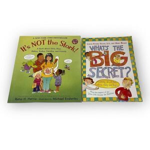 It's Not the Stork! & What’s The Big Secret? Lot of 2 Paperback Books